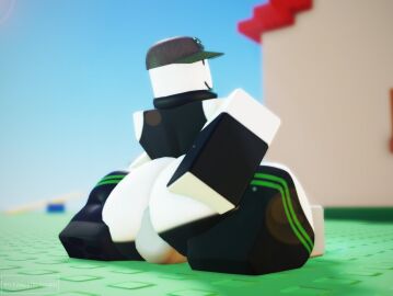 1boy 3d anon ass ass_cleavage ass_crack avewagetrashuwu big_ass big_butt butt_crack facesitting fat_ass fat_butt gay hat huge_ass huge_butt male roblox robloxian thick_ass thick_butt