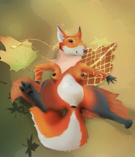 3_toes 4_fingers anus armor asphyxiation black_anus black_body black_fur black_nipples bracers breasts buckteeth disembodied_hand ear_tuft feet female feral fingers fur gold_(metal) gold_jewelry hasbro hi_res jewelry k-ass leaf_clothing lying magic:_the_gathering mammal maple_leaf navel necklace nipples nude on_back on_ground orange_body orange_fur pubes rodent sciurid size_difference smaller_female smile smiling_at_viewer smug solo spread_legs spreading squirrel teeth toes tree_squirrel tuft undressed unknown_character whiskers white_body white_fur wizards_of_the_coast