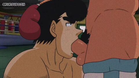 audio bara big_penis boxing boxing_gloves boxing_ring gay hajime_no_ippo kuroubojin makunouchi_ippo male_only mamoru_takamura moaning muscles oral oral_sex sound sound_effects sucking_penis tagme video yaoi