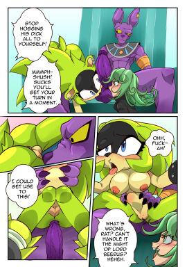 afrosoricid animal_humanoid anthro ass balls beerus big_ass big_butt blue_eyes blush breasts cat_humanoid chesterzee comic comic_page crossover domestic_cat dragon_ball dragon_ball_super duo ear_piercing erection felid felid_humanoid feline feline_humanoid felis female female/female female_penetrated fur genitals green_body green_eyes green_hair hair hairless hairless_cat hi_res human humanoid idw_publishing interspecies male male/female mammal mammal_humanoid nipples nude one-punch_man one_(manga) open_mouth penetration penis piercing pussy sega sex sharp_teeth simple_background sonic_(series) sonic_the_hedgehog_(comics) sonic_the_hedgehog_(idw) sonic_the_hedgehog_(series) sphynx_(cat) spread_legs spreading surge_the_tenrec tail tatsumaki teeth tenrec tenrec_humanoid text thick_thighs vaginal_penetration