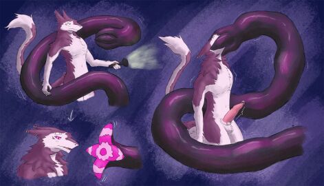 absurd_res animal_genitalia anthro balls blush circle_eyes digital_media_(artwork) draining energy_drain erection face_hugging face_latch fur furgonomics furry-specific_piercing genital_piercing genitals hi_res huge_filesize hypnosis hypnotic_eyes kneeling male mind_control nude nude_anthro nude_male penis penis_piercing piercing pink_body pink_fur prince_albert_piercing ringed_eyes sequence sergal sergal_penis sheath sheath_piercing simple_background solo sqwkr tail tentacle tentacle_mask thick_tentacles throbbing throbbing_penis white_body white_fur