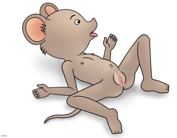 animal beastiality ernest_and_celestine female flat_chest helix mouse pussy tagme