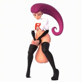 1futa 3d animated balls balls_bigger_than_penis big_penis breasts erection futa_only futanari gif high_heel_boots high_heels huge_balls intersex jessie_(pokemon) long_hair masturbation oversized_balls penis pokemon purple_hair shocking_(artist) solo standing thighhighs thighs two-handed_masturbation