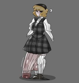 ? ass balls big_balls big_boobs big_breasts big_penis black_eyes black_hairband black_shoes blonde_hair breasts child_bearing_hips cock curious cyclone123 dark_eyes doll dress fat_cock female futa_only futanari grey_background grey_skirt impossible_fit intersex jane_doe_(ride_the_cyclone) light-skinned_female light_skin long_sleeves mary_janes motion_lines musical penis penny_lamb plaid_clothes plaid_clothing plaid_skirt pleated_skirt public_domain puffy_sleeves question_mark ride_the_cyclone ruffled_collar ruffles school_uniform shadow short_hair simple_background skirt socks solo solo_futa thick_ass thick_penis thick_thighs voluptuous voluptuous_futa white_body white_choker white_socks wrist_cuffs