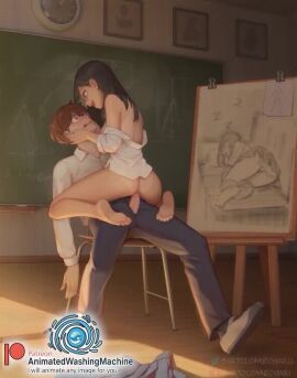 1boy 1girls ai ai_generated artist_name ass bartolomeobari black_hair blue_skirt blush bottomless breasts brown_eyes brown_hair clothed clothed_sex clothing cock cowgirl_position dick domination dress_shirt erection fangs feet feet_on_legs female female_on_top femdom glasses half-dressed hayase_nagatoro human human_only light-skinned_female light_skin long_hair male megane naoto_hachioji_(senpai) nipples open_mouth open_shirt pale-skinned_female pale_skin panties pantsu patreon_username penetration penis please_don't_bully_me nagatoro pussy revealing_clothes school_uniform schoolgirl seifuku sex short_hair sideboob skirt skirt_removed sleeping small_breasts smile spread_legs straight tagme tan tan_body tan_lines tan_skin tanline tanned twitter_username uncensored upright_straddle upskirt vaginal_penetration video wardrobe_malfunction watermark