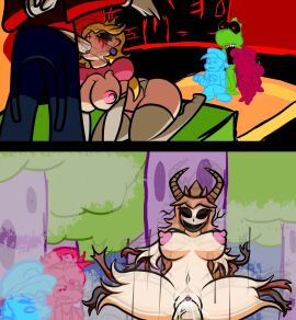 2girls 4boys 'the amputee big_breasts big_hips big_penis blonde_hair blowjob blue_earrings blush boyfriend_(friday_night_funkin) breasts colored coronation_day_(creepypasta) creepypasta crown demon demon_girl demon_horns dress earrings empty_eyes entity exposed_flesh female female_on_top flesh fog forest forest_background forest_sex friday_night_funkin friday_night_funkin_mod girlfriend_(friday_night_funkin) gloves gore guro happy_sex hips horns horror house_of_horrorbrews long_hair looking_up male mario mario_(series) marios_madness nightmare_fuel nightmare_waifu nipples no_arms no_legs nude nude_female on_knees oral oral_sex pants_down peach.exe penis pink_dress possessed princess princess_peach princess_peach_(coronation_day) pussy quadruple_amputee red_eyes ripped_arms royalty sex starman_slaughter straight super_horror_mario_(mario.exe) super_horror_peach_(peach.exe) vaginal_penetration vaginal_sex yoshi.exe