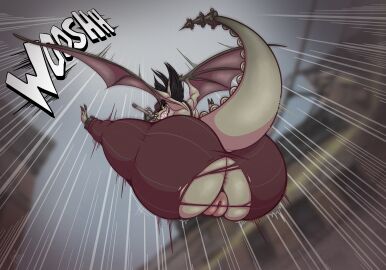 1girls 2d anthro anus ass awoogasm big_ears bottomwear clothed clothing deadlock digital_media_(artwork) facial_piercing falling female female_only gargoyle genitals hair hat headgear headwear hi_res holding_object holding_weapon imminent_buttcrush imminent_facesitting ivy_(deadlock) looking_at_viewer nose_piercing nose_ring onomatopoeia pants piercing presenting presenting_pussy pussy rear_view ring_piercing solo solo_female sound_effects tail teeth text torn_bottomwear torn_clothing torn_pants valve wardrobe_malfunction weapon wings