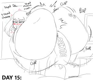 1girls alternate_ass_size anal anal_insertion anal_masturbation angry annoyed ass ass_bigger_than_head ass_body ass_clap ass_clapping ass_focus ass_tattoo ass_writing bangs bedroom big_ass big_dildo blush blush_lines blush_stickers body_writing boku_no_hero_academia bubble_ass bubble_butt clapping_cheeks clenched_teeth completely_nude dildo dildo_insertion english_text eyelashes eyes_rolling_back female female_only from_behind frustrated heart hearts_around_head huge_ass huge_dildo impact_lines indoors large_ass large_dildo looking_back looking_pleasured massive_ass massive_dildo motion_lines mr.lewd my_hero_academia narrowed_eyes no_nut_november no_nut_sabotage nude nude_female ochako_uraraka on_bed onomatopoeia page_15 plap rear_view sex_toy sex_toy_insertion short_hair shounen_jump solo straight stressed sweat sweatdrop sweating sweaty sweaty_face tattoo tattoo_on_ass text thick_ass thick_thighs thighs