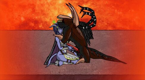 1boy 1girls animated armor balls belly_button blue_skin blush breasts cape continue_after_cum corruption cum cum_between_breasts cum_between_thighs cum_on_lower_body cum_on_stomach cumshot defeated_heroine demon demon_girl demon_horns demon_tail dominant_male draenei draenei_female fantasy felhunter female female_protagonist femsub gorepete grabbing_balls green_eyes handjob helpless house_of_r'thoth interspecies legend_of_krystal male medium_breasts monster_on_female monster_rape no_sound on_knees orgasm questionable_consent rough_sex sex sex_slave size_difference succubus tongue tongue_out video_games warcraft world_of_warcraft