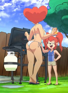 2girls adult adult_female age_difference animal_ears anthro anthro_female anthro_only ass bare_back bare_legs bare_shoulders bikini breasts cat_humanoid cooking cub d-rock daughter day disney eyebrows eyelashes female female_cub female_only full_body fur furry furry_female furry_only goof_troop grill height_difference larger_female long_hair looking_at_viewer mature mature_female medium_breasts milf mother mother_and_child mother_and_daughter multiple_females multiple_girls naughty_face older_female older_female_and_younger_female older_woman_and_younger_girl open_mouth outdoors parent parent_and_child parent_and_daughter peg_pete pistol_pete pointy_ears sandals shoulder_blades size_difference smaller_female smile smiling_at_viewer standing string_bikini swimsuit twintails white_bikini young young_anthro young_female younger_female