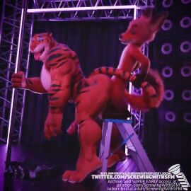 3d 3d_animation anal anal_sex animal animated anthro anthro_on_anthro anthro_penetrated ass big_sub disney fox furry gay grabbing_tail male male_only muscular muscular_male nick_wilde no_sound penetration screwingwithsfm size_difference small_dom_big_sub small_top_big_bottom stripper_pole tagme tiger tiger_dancer_(valorlynz) tiger_dancer_(zootopia) tongue_out video zootopia