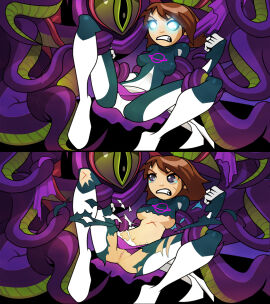 1girls about_to_be_raped artix_entertainment belly_scar blue_eyes breasts brown_hair clenched_teeth crying crying_with_eyes_open defeated defeated_heroine exposed_pussy female female_focus mechquest miltonius miltoniusarts nipple_slip one_nipple_out petite petite_body petite_female pussy restrained restrained_by_tentacles ripped_bodysuit ripped_clothing ripped_pants scar scars skinny skinny_female spread_legs starstorm_(mechquest) stripped_by_tentacles tentacle tentacle_rape tentacles_around_arms tentacles_around_legs tentacles_everywhere torn_bodysuit torn_clothes underboob vagina