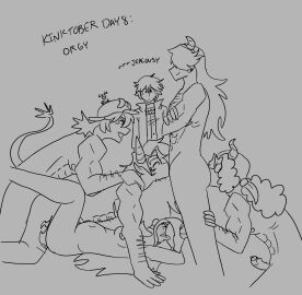 1girls 5boys abs anal_penetration anal_sex arms_behind_head breasts bull_boy c0de_blue cat_ears cat_girl catgirl chubby chubby_female crossed_arms cucking cuckold cuckolding cunnilingus degrees_of_lewdity demon demon_boy demon_horns demon_tail eating_ass eating_out eating_pussy fellatio female female_penetrated foreskin freckles human kinktober kinktober_2024 kylar_(dol) male male_penetrated male_penetrating male_penetrating_female muscular muscular_male naked orgy orgy_sex partially_retracted_foreskin penis player_character_(degrees_of_lewdity) pussy retracted_foreskin sketch smile uncircumcised uncolored whitney_(dol) zeke_(c0de_blue)