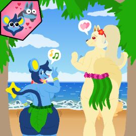 ass big_ass big_breasts breasts bubble_ass bubble_butt cleavage female furry huge_ass huge_breasts luxio pokemon pokemon_(species) skylewdfox tagme thick_thighs wide_hips