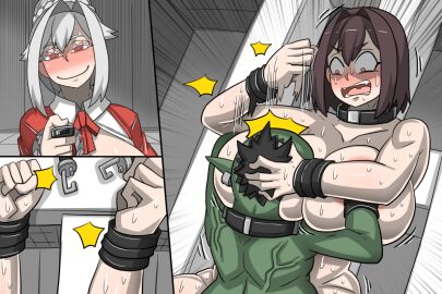 big_breasts blush breast_grab breasts brown_hair dr.bug duo erection female female_penetrated goblin goblin_male green_body hair human interspecies male male/female male_penetrating male_penetrating_female nipples nude open_mouth penetration pleasure_face pussy sex standing standing_missionary standing_sex straight sweat teeth thick_thighs vaginal_penetration vaginal_sex