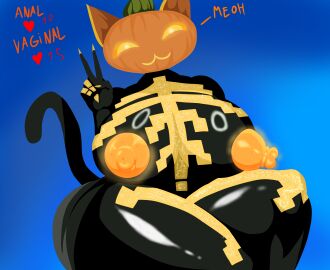 ass ass_bigger_than_head big_breasts breasts cat_ears cat_tail catgirl clothed female fortnite fully_clothed_female