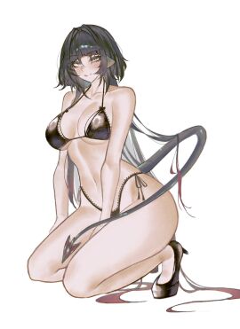 1girls adult adult_female bare_arms bare_belly bare_calves bare_chest bare_hands bare_hips bare_knees bare_legs bare_midriff bare_navel bare_shoulders bare_skin bare_thighs belly belly_button big_breasts bikini bikini_bottom bikini_only bikini_top black-haired_female black_bikini black_bikini_bottom black_bikini_top black_footwear black_hair black_high_heels black_shoes black_string_bikini black_swimsuit black_swimwear blank_expression blank_eyes blank_stare blue-eyed_female blue_eyes blunt_bangs breasts busty busty_female calves collarbone curvaceous curvaceous_body curvaceous_female curvaceous_figure curvaceous_hips curvy curvy_body curvy_female curvy_figure curvy_hips digital digital_art digital_drawing digital_drawing_(artwork) digital_media digital_media_(artwork) emotionless exposed_arms exposed_belly exposed_chest exposed_hips exposed_legs exposed_midriff exposed_navel exposed_shoulders exposed_skin exposed_thighs eyebrows_visible_through_hair feet female female_focus female_only footwear full_body half_naked half_nude halterneck hand_between_legs hand_between_thighs high_heels high_resolution highres hourglass_figure jane_doe_(zenless_zone_zero) kneeling kneeling_on_ground knees large_boobs large_breasts lean_figure legs long_hair looking_at_viewer mature mature_female midriff naked naked_female naked_woman narrow_waist navel neutral_expression nude nude_female nudity plump_breasts s7nsles semi_nude shoes shoulders side-tie_bikini simple_background sitting slender_body slender_waist slim_waist solo string_bikini swimsuit swimwear thick_thighs thighs white_background wide_hips zenless_zone_zero