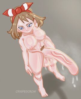 1futa 2024 areolae balls big_breasts big_penis blue_eyes bodily_fluids breasts brown_hair brunette_hair completely_nude crispedcrow digital_media_(artwork) dripping foreskin futa_only futanari grey_background huge_balls huge_cock human hyper_penis intersex light-skinned_futa light_skin long_penis may_(pokemon) may_(pokemon_oras) naked nipples nude nude_futa penis plain_background pokemon pokemon_oras pubes pubic_hair pubic_tuft ribbon self_upload shortstack solo solo_focus solo_futa thick thick_thighs uncircumcised uncut veins