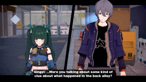 1boy 2girls 3d animated ass belle_(zenless_zone_zero) dialogue english_text female gren_hair male multiple_females multiple_girls petite qingyi_(zenless_zone_zero) ryoukai twintails wise_(zenless_zone_zero) zenless_zone_zero