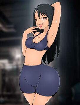 1girls 2025 2d 2d_(artwork) aged_up ass ass_focus ass_grab big_ass big_breasts bike_shorts black_hair brat bratty breasts brown_eyes bubble_ass bubble_butt clothed clothed_female clothes clothing female gym gym_clothes gym_shirt gym_shorts half-dressed hayase_nagatoro hi_res high_resolution highres huge_ass naughty_face please_don't_bully_me nagatoro revealing_clothes shorts simple_background smile smug smug_face sports_bra sportswear standing tagme tan tan-skinned_female tan_body tan_skin teasing thick_thighs tight_clothing wide_hips zonen404