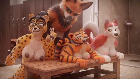 3d ahe_gao ambiguous_penetration anthro anthro_on_anthro anthro_penetrated anthro_penetrating ass athletic athletic_female balto_(series) big_breasts black_hair breast_squish breasts brown_body brown_eyes brown_fur brown_nipples canid canine canis cheetah chenira_(johnwulffe) claws countershading cross-eyed dark_nipples digital_media_(artwork) domestic_dog dreamworks electronics eyewear felid feline felis female female_penetrated from_behind_position fur gesture glasses group guarez_(johnwulffe) hair hand_gesture hand_on_ass hand_on_butt hi_res husky inside jenna_(balto) johnwulffe kung_fu_panda leaning leaning_forward locker_room long_hair looking_at_object looking_at_phone looking_pleasured lying male male/female male_penetrating male_penetrating_female mammal maned_wolf markings master_tigress medium_breasts muscular muscular_anthro muscular_female nipples nordic_sled_dog on_front orange_body orange_fur orgasm_face pantherine pawpads penetration phone pink_nipples ponytail red_body red_fur selfie sex sitting smile spitz spots spotted_body spotted_fur squish striped_body striped_fur stripes tail teeth tiger tongue tongue_out towel universal_studios whiskers yellow_body yellow_eyes yellow_fur yellow_sclera