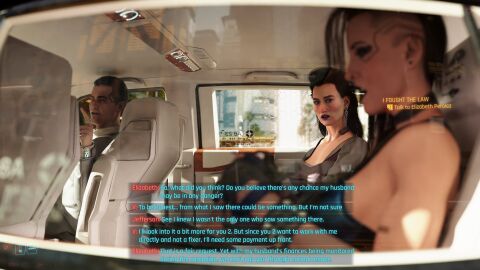 1boy 1futa 1girls 3d car cd_projekt_red clothed_female clothed_futa clothed_male cyberpunk_2077 dialogue dinoboy555 elizabeth_peralez english_dialogue english_text female futa_with_female futanari hud inside_car intersex male no_penetration talking talking_to_another text v_(cyberpunk_2077) valerie_(cyberpunk_2077)