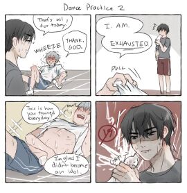 alien_stage breasts clothed clothing color colored dance dancer dirty_thoughts exausted exhausted female ivan_(alien_stage) sweat sweatdrop sweater sweaty_body sweaty_breasts till_(alien_stage) tired tired_look