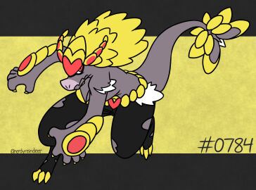 anthro_pokemon big_breasts breasts cleavage dynamic_pose epic_pose fan_character female furry kommo-o nerdyreindeer nintendo not_porn pokemon pokemon_(species) reptile scalie scalie_female sfw tagme thick_thighs wide_hips