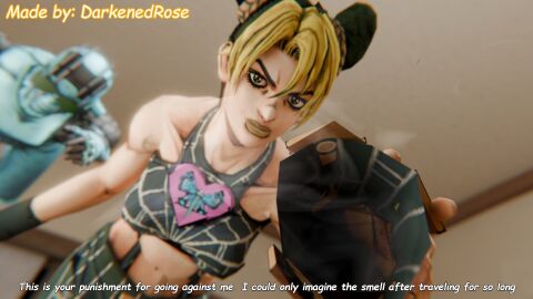 darkenedrose female foot_fetish footwear jojo's_bizarre_adventure jolyne_kujo smelly_boots stone_free stone_ocean
