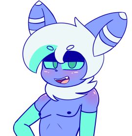 2025 anthro armwear bedroom_eyes blue_body blue_fur blush clothing colored_sketch digital_media_(artwork) eyebrow_through_hair eyebrows face_blush femboy fur generation_6_pokemon green_eyes green_hair green_sclera hair happy looking_at_viewer male male_meowstic meowstic mintymeowstic_(mintyspirit) mintyspirit multicolored_hair narrowed_eyes neck_tuft nintendo nipples open_mouth pokemon pokemon_(species) seductive shoulder_blush sketch smile solo tagme thick_eyebrows translucent translucent_hair tuft white_hair