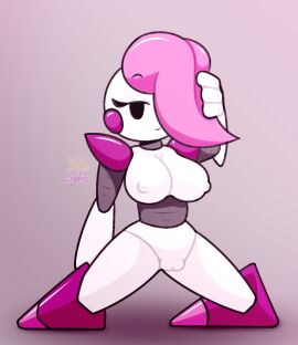 1girls fanart female female_focus female_only katie_fay_gladiolus remake robot robot_girl yellolight