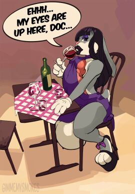 1boy 1femboy alternative_fashion anal anthro ass balls big_ass big_balls big_penis big_thighs bimbo_goth_bugs black_hair bugs_bunny carrot carrot_in_ass chair crossdressing crossdressing_male dinner dinner_date dinner_plate dinner_table feet femboy femboy_focus fembugs_bunny feminine feminine_male footwear full_color furry gigantic_ass gigantic_penis gimmemysmokes girly gloves goth high_heel_sandals high_heels huge_ass huge_cock huge_penis hung hung_femboy hung_trap lagomorph lagomorph_humanoid long_hair long_penis looney_tunes makeup male male_only masturbation oral penis penis_under_clothes purple_dress purple_lipstick sandals solo table tagme text text_bubble thick thick_ass thick_boy thick_hips thick_legs thick_penis thick_thighs thighs toes trap warner_brothers wig wine wine_bottle wine_glass