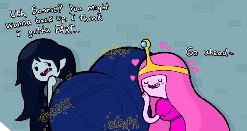 2024 2girls about_to_fart adventure_time ass big_ass big_butt black_hair blue_skin blush blushing brap canon_couple cartoon_network enjoying_farts fard fart fart_fetish farting farts fat_ass fat_butt female female_only fetish fully_clothed gassy heart huge_ass huge_butt implied_fart lesbian lesbian_couple lesbians looking_back marceline multiple_females multiple_girls pink_hair pink_skin princess_bubblegum sorollos stomach_noises text thick_ass thick_butt warner_brothers yuri