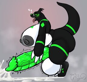 anthro areola balls bandai_namco big_areola big_balls big_breasts big_penis bodily_fluids breasts commanderthings cum cumming_hard curvy_figure digimon digimon_(species) ejaculation erection excessive_cum excessive_genital_fluids futanari genital_fluids genitals gooning guilmon heart_symbol hi_res huge_balls huge_breasts huge_cock hyper hyper_balls hyper_breasts hyper_genitalia hyper_penis intersex knot masturbation nipples nude penis slightly_chubby solo thick_thighs tongue tongue_out voluptuous