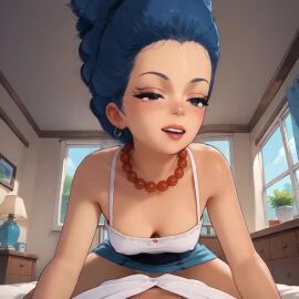ai ai_generated cow_girl cowgirl_position marge_simpson no_sound realistic riding riding_penis tagme thrusting video
