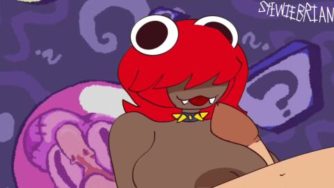 :3 animation_practice boobjob boobs_bigger_than_head breasts gummy_worm_confecti licking_penis pizza_tower sharp_teeth stewiebrian_(artist) sticking_out_tongue sugary_spire tagme the_confecti_gals_(stewiebrian) titjob video