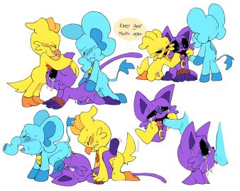 2024 2d 2d_(artwork) 2d_artwork 3boys anal anal_sex anthro anthro_on_anthro anthro_only ass blue_body blush bubba_bubbaphant bulge cat cat_boy cat_ears cat_tail catboy catnap catnap_(poppy_playtime) chicken closed_eyes critters_(poppy_playtime) crying crying_while_penetrated crying_with_eyes_closed crying_with_eyes_open cum cum_in_ass cum_in_mouth cum_inside cyan_body cyan_fur cyan_skin dialogue domestic_cat duo elephant elephant_ears elephant_tail elephant_trunk feline forced_anal forced_oral forced_sex fur furry furry_only gallus gallus_(genus) gay kickinchicken kickinchicken_(poppy_playtime) male male/male male/male/male male_only mob_entertainment no_humans nonconsensual pachi_rizuu penis pink_penis poppy_playtime poppy_playtime_(chapter_3) purple_body purple_fur purple_skin sex smiling_critters sucking_penis sweat sweating tail tail_pull text tied_up tongue tongue_kiss tongue_out trunk trunk_(anatomy) white_background yaoi yellow_body yellow_fur yellow_skin