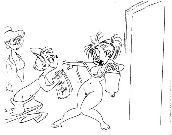 alvin_and_the_chipmunks alvin_seville anthro argument breasts brittany_miller chipmunk dan_haskett enema_bag female genitals ground_squirrel group jeanette_miller male male/female mammal paper_bag questionable_consent rodent sciurid trio vulva