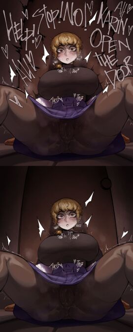 1girls abella_(fear_and_hunger) after_sex against_door alternate_version_available aroused ass begging big_breasts black_pantyhose black_shirt blonde_hair blush breasts breasts_bigger_than_head brown_eyes cameltoe cleft_of_venus clothed collage comic doki_doki fear_and_hunger fear_and_hunger:_termina feet_out_of_frame female female_only fucked_to_death fur-trimmed_jacket fur_trim getting_fucked hah heartbeat huff huffing huge_breasts imminent_death implied_rape implied_sex indoors jacket jacket_pull karin_(fear_and_hunger) krekk0v large_breasts light-skinned_female light_skin long_hair looking_away miniskirt no_text no_text_version offscreen_sex on_floor open_clothes open_jacket pale-skinned_female pale_skin pantyhose parted_lips ponytail pussy pussy_juice pussy_juice_drip_through_clothes pussy_juice_through_clothing scared scared_expression sex shirt shirt_tucked_in sidelocks sitting skirt solo spread_legs sweat sweatdrop tagme text textless thick_thighs thighs throb throbbing_pussy throbbing_uterus tied_hair tight_clothing tight_shirt trembling twitching uncensored vaginal_juices wet wet_pussy
