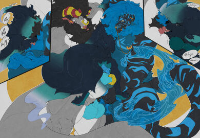 absurd_res anthro armpit_fetish armpit_hair armpit_lick armpit_play armpit_sniffing armpit_tuft armpit_worship belly big_belly bodily_fluids body_hair body_worship canid canine dragon felid feline fennec_fox fox genitals group hi_res licking male male/male mammal masturbation multiple_piercings musclegut muscular muscular_anthro musk musky_armpit mythological_creature mythological_scalie mythology nipples nude open_mouth overweight overweight_male pantherine penile_spines penis piercing risshet scalie sniffing tiger tongue tongue_out trio true_fox