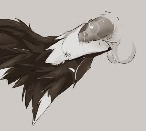 anthro asphyxiation avali avian balls basil_(thatbasilleaf) blowjob blush blush_lines bodily_fluids canid canine cum cum_inside deepthroat duo erection face_fucking fellatio fox fur genital_fluids genitals irrumatio lying male male/male male_penetrating mammal multi_ear neck_bulge nude on_back open_mouth oral oral_penetration penetration penile penile_penetration penis sex simple_background solo thatbasilleaf throat_swabbing tongue tongue_out tongue_out_blowjob