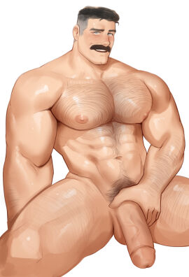 1boy abs arm_hair balls ballsack bara beefy big_balls big_muscles big_nipples big_pecs big_penis black_hair body_hair chest_hair daddy dilf erection facial_hair foreskin gay hairy hairy_chest hairy_male happy_trail huge_cock huge_muscles huge_pecs human invincible kaysuo leg_hair male male_nipples male_only male_pubic_hair masturbation mature_male multicolored_hair muscles muscular muscular_human muscular_male mustache navel nipples nolan_grayson nude nude_male omni-man pecs penis pubic_hair retracted_foreskin scrotum solo testicles uncircumcised uncut veiny_penis wet white_hair yaoi