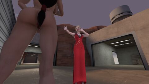 3d female final_fantasy final_fantasy_vii final_fantasy_vii_remake mgsnak239 scarlet_(ffvii) tifa_lockhart