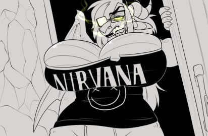 big_breasts breasts cleavage dragon female huge_breasts jinx_doodle tagme thick_thighs wide_hips