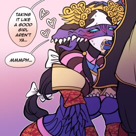 angele_darliing badonna blush blushing cum_in_mouth fellatio female monster_girl power_rangers power_rangers_super_ninja_steel