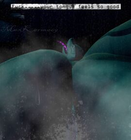 1girls 3d artist_name ass english_text female female_ejaculation female_only green_skin maxkarma69 no_humans oral pink_tongue pussy snake steam steaming_body steamy_pussy sweatdrop waste_management