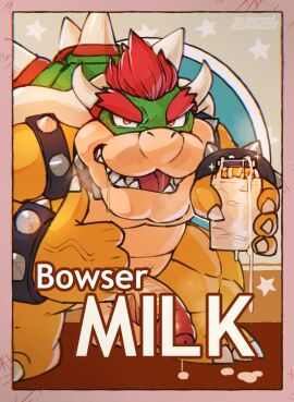 1boy 2024 after_orgasm anthro armband balls big_balls big_penis bk-mita bk_mita bkmita bodily_fluids border bowser bracelet breath claws collar container cum cum_in_container cum_in_jar cum_on_ground drooling english_text erection eyebrows foreskin funny genital_fluids genitals gesture glans haida_chrom hair hand_gesture holding_container holding_jar holding_object horn humanoid_genitalia humanoid_penis humor inside jar jewelry koopa looking_at_viewer male mario_(series) muscular muscular_anthro muscular_male nintendo non-mammal_balls nude open_mouth open_smile penis reptile saliva scalie shell smile solo sparkles spiked_armband spiked_bracelet spiked_collar spiked_shell spikes spikes_(anatomy) standing tan_border teeth text thumbs_up tongue turtle uncircumcised urethra vein window