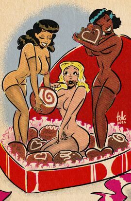 3girls ass big_ass big_breasts breasts brown-skinned_female brown_body brown_skin bust busty chest curvaceous curvy curvy_figure dark-skinned_female dark_skin digital_media_(artwork) female female_focus hips hourglass_figure huge_ass huge_breasts large_ass large_breasts legs light-skinned_female light_skin mature mature_female multiple_females multiple_girls slim_waist thedarkcartoon thick thick_hips thick_legs thick_thighs thighs voluptuous waist wide_hips