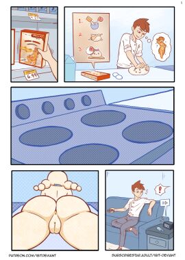 1bit-deviant animated animated_comic ass ass_expansion big_(disambiguation) bread bread_loaf butt_expansion butt_focus comic duo expansion female food hi_res huge_beasts humanoid male male/female married_couple pregnant pussy pussy_expansion transformation weight_gain wheat wholesome wife