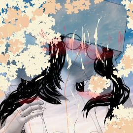 1boy 1girls 2d 3d anal anal_sex biting biting_neck black-haired_female black_hair blush blushing_female blushing_profusely breasts brown-haired_female brown_hair cum cum_drip cum_dripping cum_dripping_from_chin cum_dripping_from_mouth cum_in_hair cum_on_body cum_on_breasts cum_on_face cum_on_upper_body eyes_covered female grabbing long_hair male naked naked_female neck_bite rough_sex sex sex_from_behind softlewt wholesome wholesome_sex